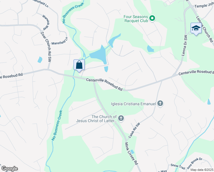 map of restaurants, bars, coffee shops, grocery stores, and more near 3512 Centerville Rosebud Road in Snellville