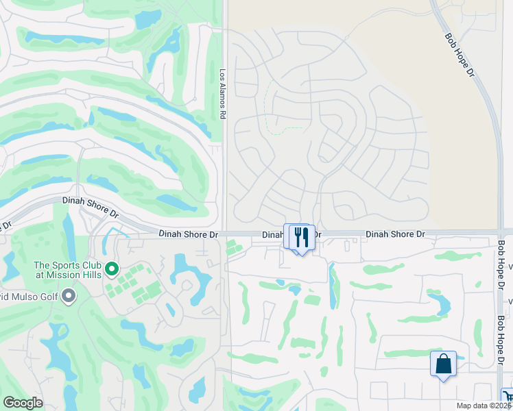 map of restaurants, bars, coffee shops, grocery stores, and more near 100 Barolo in Rancho Mirage