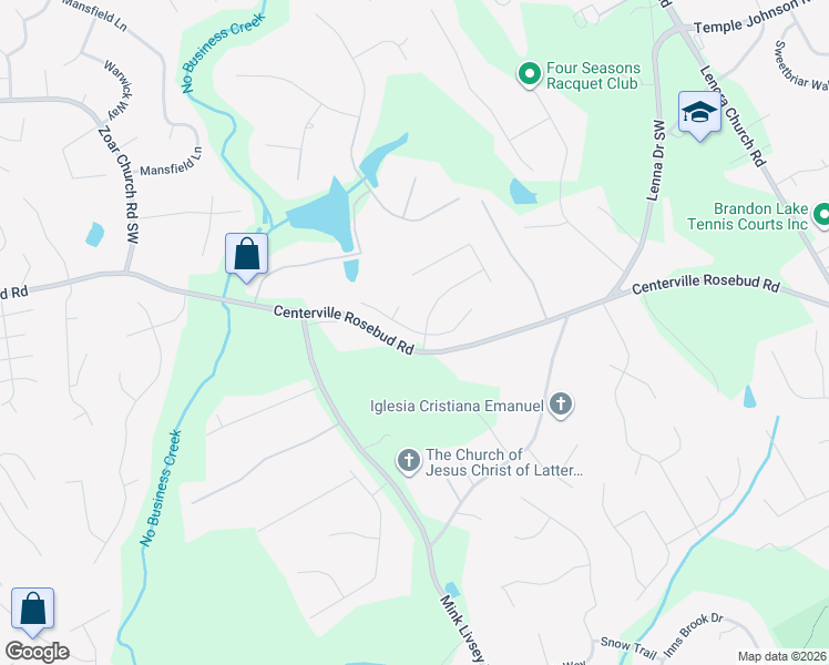 map of restaurants, bars, coffee shops, grocery stores, and more near Madison Ridge Trail in Snellville