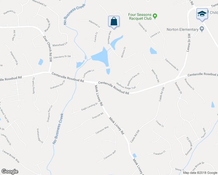 map of restaurants, bars, coffee shops, grocery stores, and more near 3512 Centerville Rosebud Road in Snellville