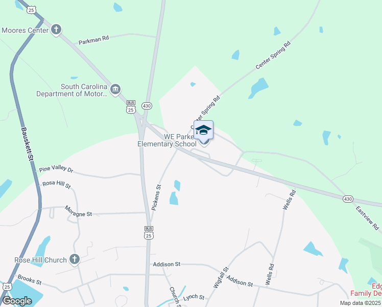 map of restaurants, bars, coffee shops, grocery stores, and more near 41 Crest Road in Edgefield