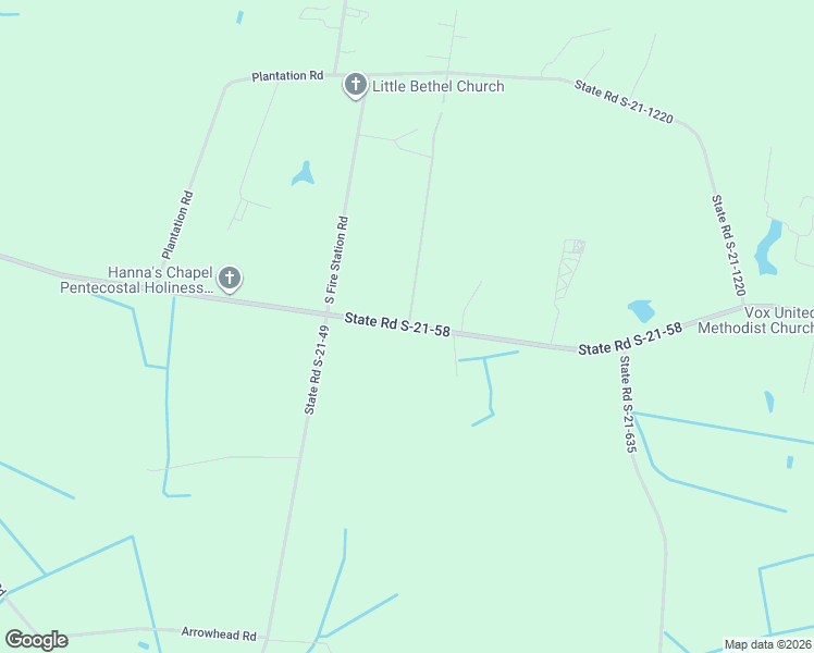 map of restaurants, bars, coffee shops, grocery stores, and more near 2122 State Road S-21-58 in Johnsonville
