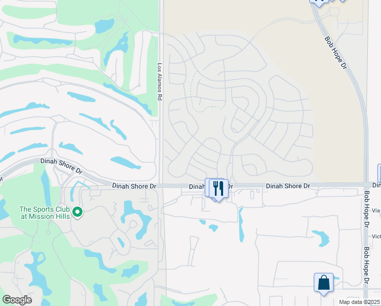 map of restaurants, bars, coffee shops, grocery stores, and more near 110 Barolo in Rancho Mirage
