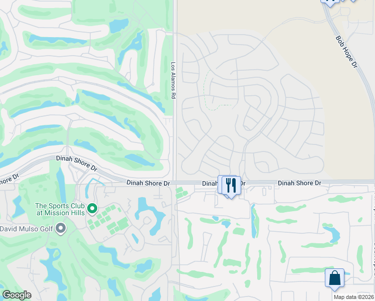 map of restaurants, bars, coffee shops, grocery stores, and more near 37 Chianti in Rancho Mirage
