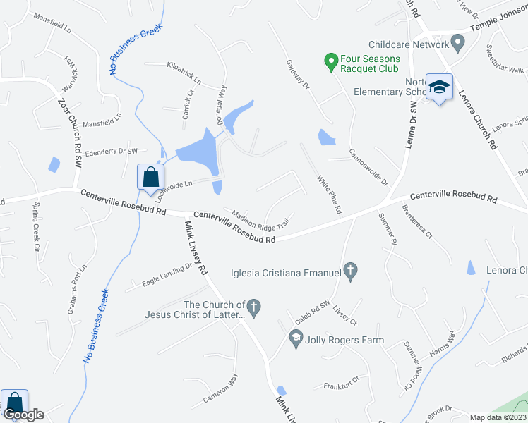 map of restaurants, bars, coffee shops, grocery stores, and more near 3330 Madison Farm Place in Snellville