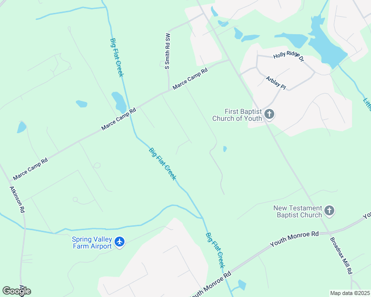 map of restaurants, bars, coffee shops, grocery stores, and more near 2492 Bermuda Drive in Loganville