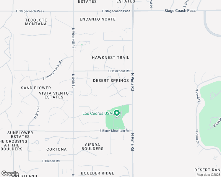 map of restaurants, bars, coffee shops, grocery stores, and more near 35112 North 86th Way in Scottsdale
