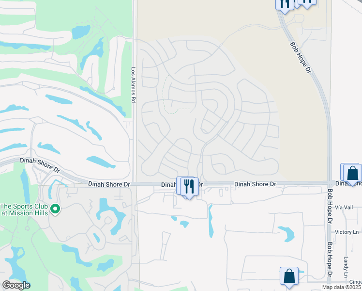 map of restaurants, bars, coffee shops, grocery stores, and more near 46 Bordeaux in Rancho Mirage