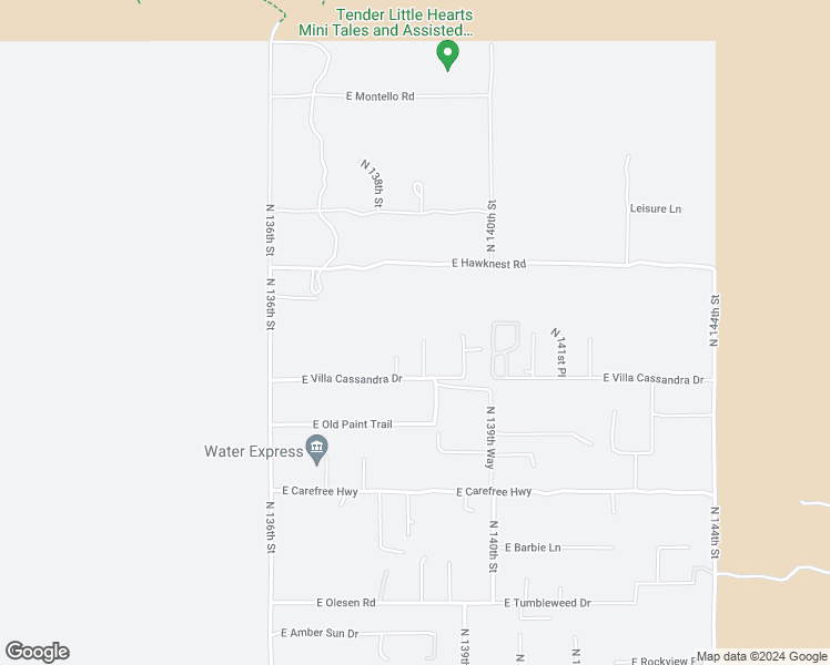 map of restaurants, bars, coffee shops, grocery stores, and more near 35112 North 138th Way in Scottsdale