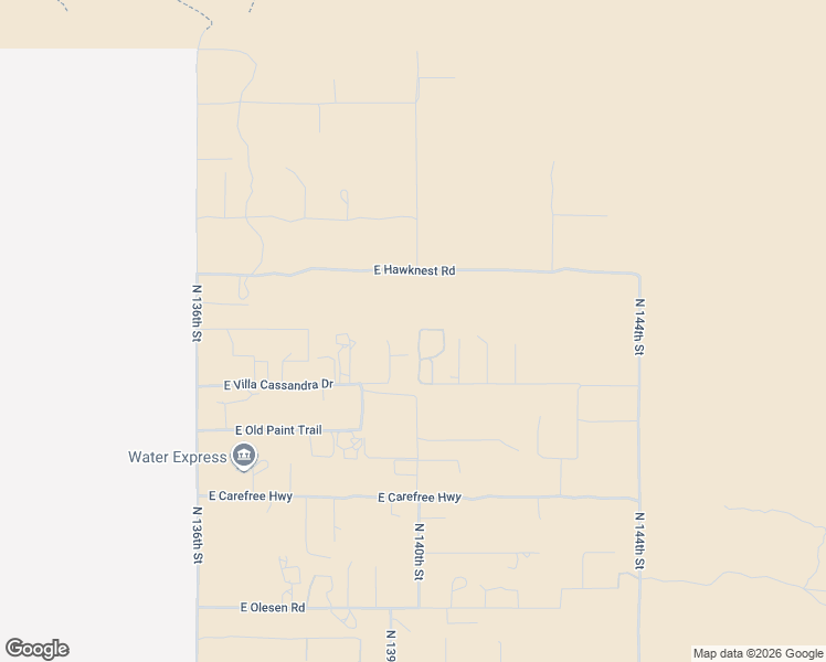 map of restaurants, bars, coffee shops, grocery stores, and more near 13931 East Hawknest Road in Scottsdale