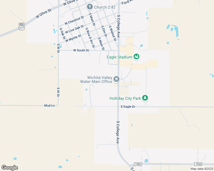map of restaurants, bars, coffee shops, grocery stores, and more near 1019 South College Avenue in Holliday