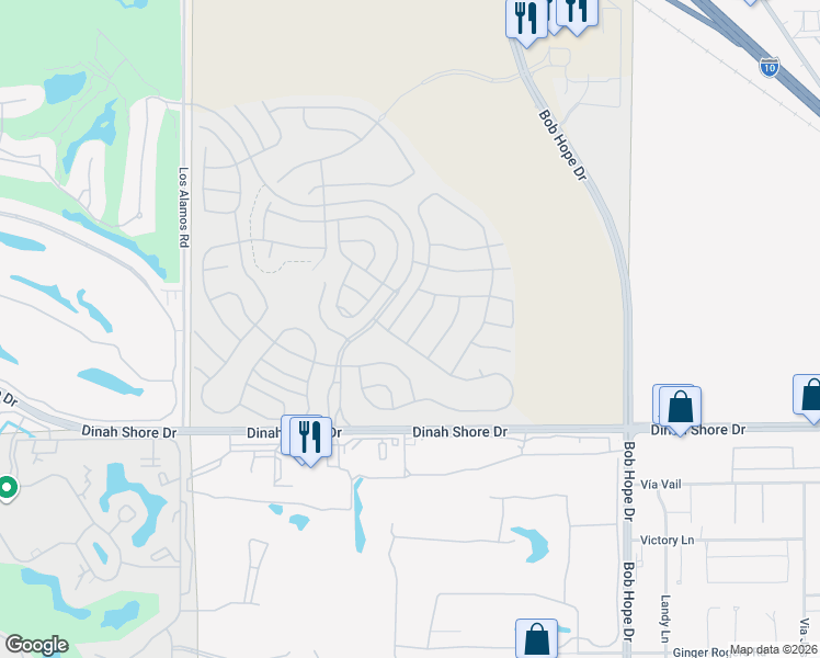map of restaurants, bars, coffee shops, grocery stores, and more near in Rancho Mirage