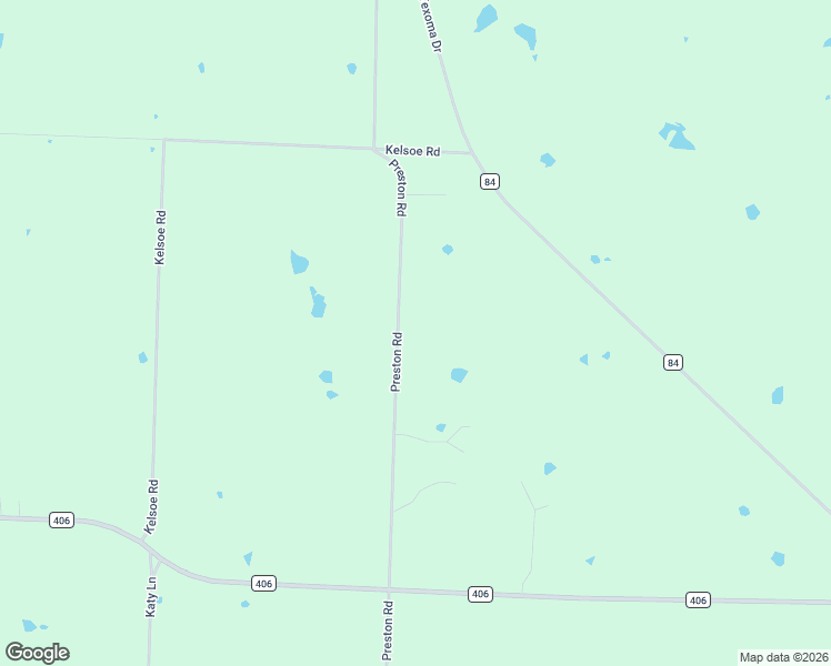 map of restaurants, bars, coffee shops, grocery stores, and more near 7575 Preston Road in Denison