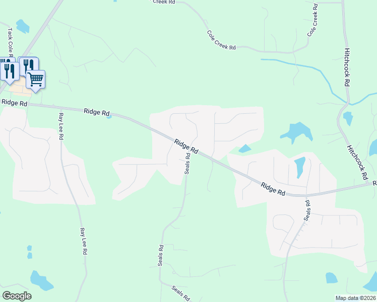 map of restaurants, bars, coffee shops, grocery stores, and more near 0 Seals Road in Dallas