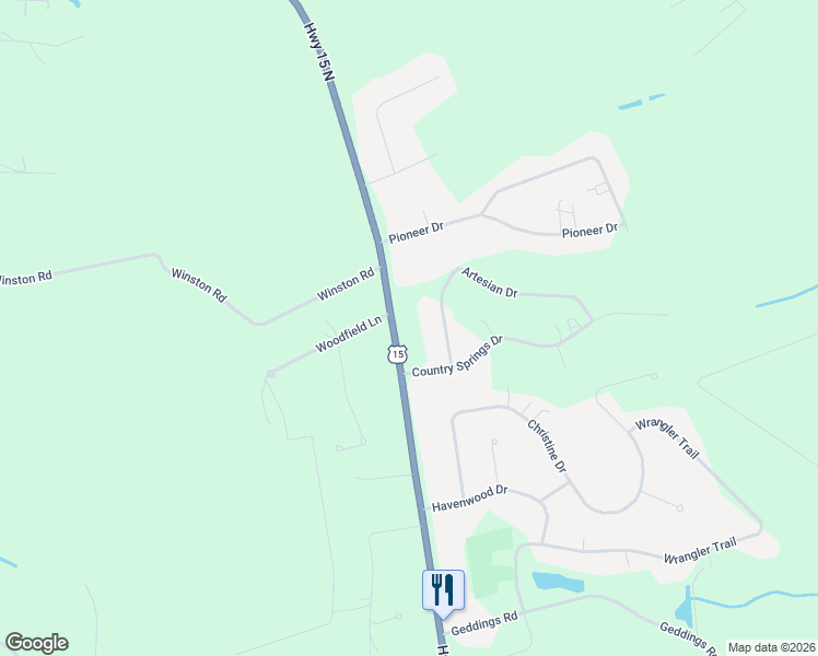 map of restaurants, bars, coffee shops, grocery stores, and more near 3965 U.S. 15 in Sumter