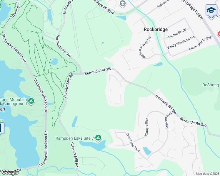 map of restaurants, bars, coffee shops, grocery stores, and more near 1490 English Manor Cir in Stone Mountain