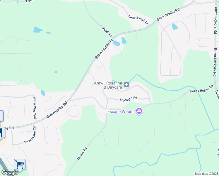 map of restaurants, bars, coffee shops, grocery stores, and more near 245 Sterling Drive in Powder Springs