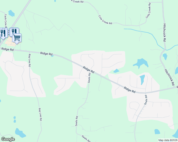 map of restaurants, bars, coffee shops, grocery stores, and more near 0 Seals Road in Dallas