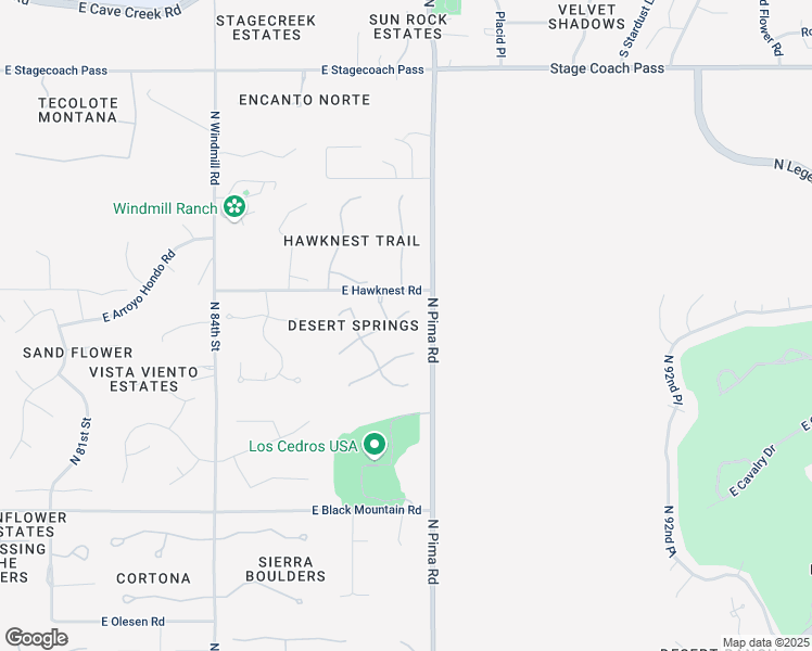 map of restaurants, bars, coffee shops, grocery stores, and more near 8757 East Arroyo Seco Road in Scottsdale