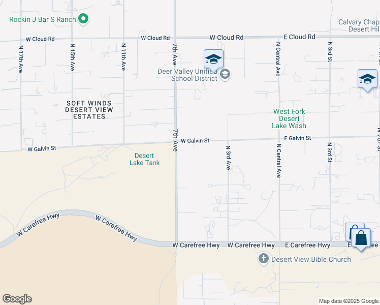 map of restaurants, bars, coffee shops, grocery stores, and more near 519 West Galvin Street in Phoenix