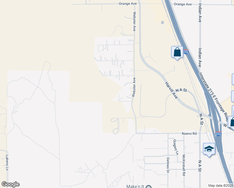 map of restaurants, bars, coffee shops, grocery stores, and more near in Perris