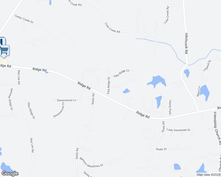 map of restaurants, bars, coffee shops, grocery stores, and more near 60 Villa Ridge Drive in Dallas