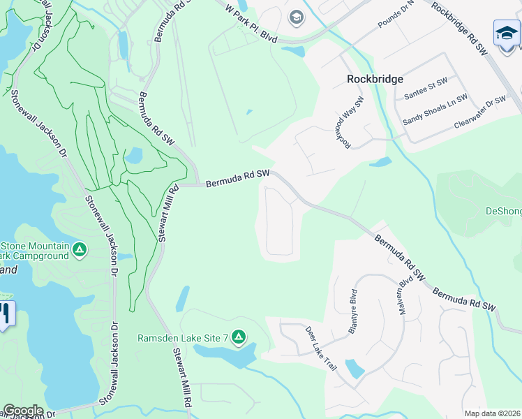 map of restaurants, bars, coffee shops, grocery stores, and more near 1482 English Manor Circle in Stone Mountain