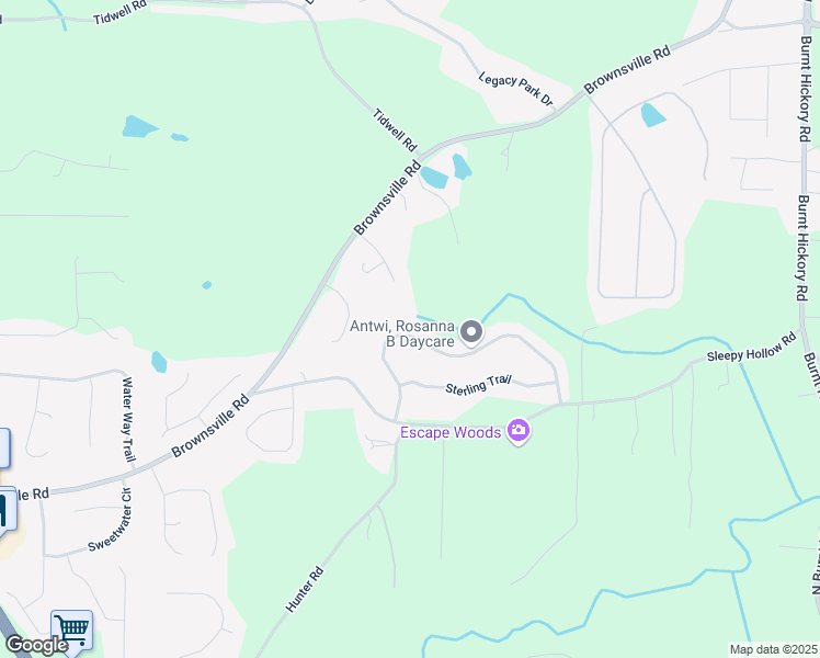 map of restaurants, bars, coffee shops, grocery stores, and more near 245 Sterling Drive in Powder Springs