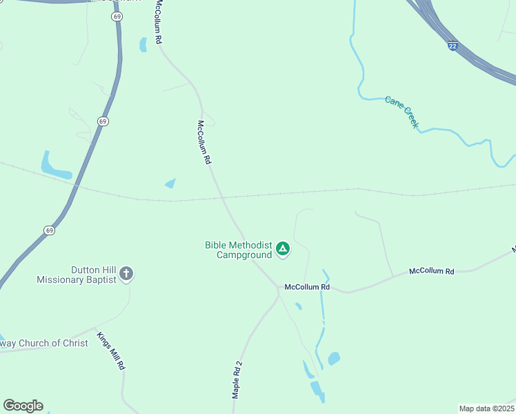 map of restaurants, bars, coffee shops, grocery stores, and more near 881-1095 McCollum Road in Jasper