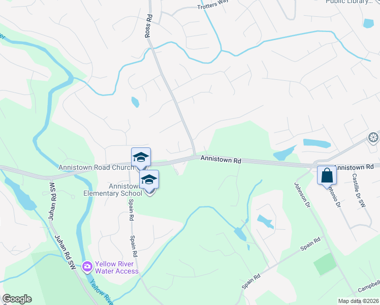 map of restaurants, bars, coffee shops, grocery stores, and more near 3102 Madison Run Cove in Snellville
