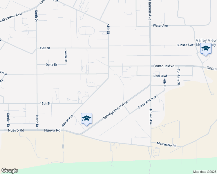 map of restaurants, bars, coffee shops, grocery stores, and more near in Nuevo