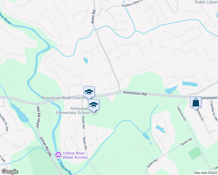 map of restaurants, bars, coffee shops, grocery stores, and more near 3113 Madison Run Cove in Snellville