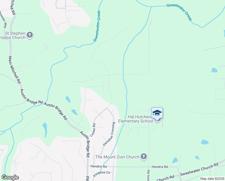 map of restaurants, bars, coffee shops, grocery stores, and more near 476 Lester Road in Douglasville