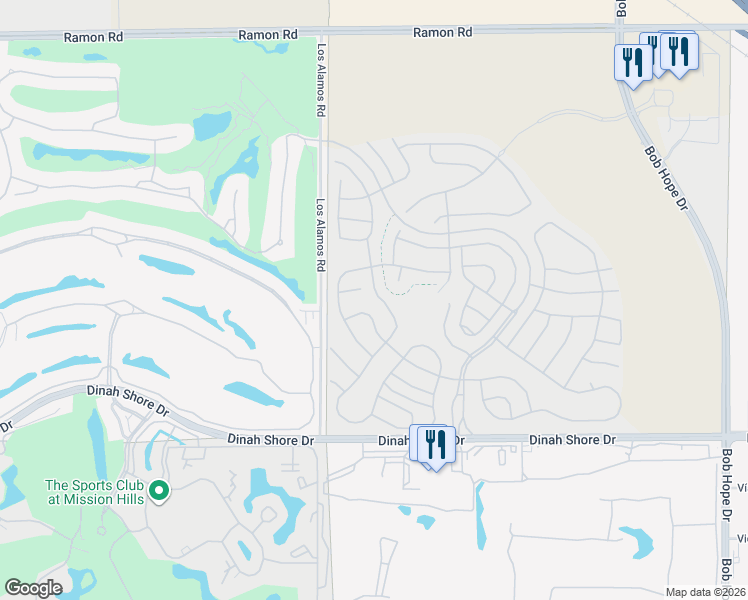 map of restaurants, bars, coffee shops, grocery stores, and more near 31 Barolo in Rancho Mirage