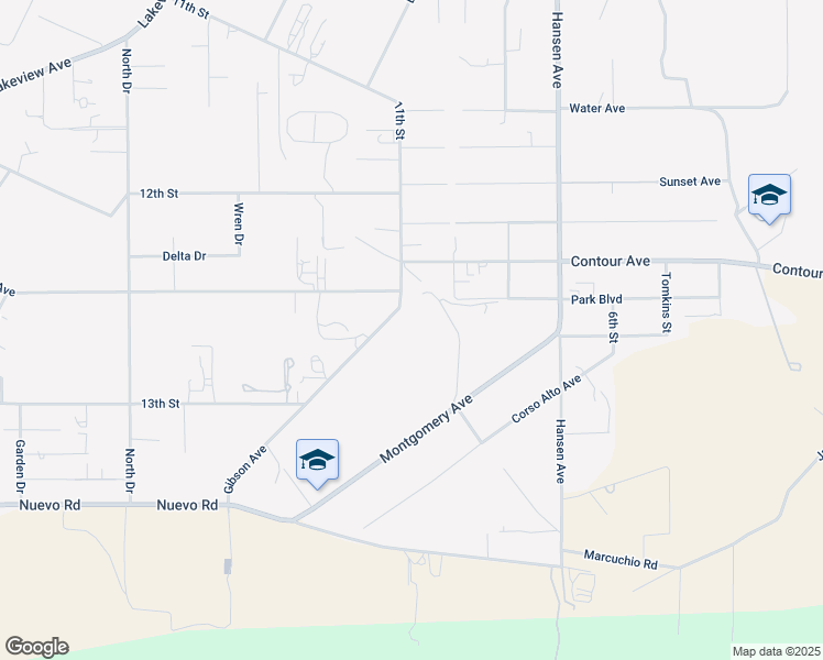 map of restaurants, bars, coffee shops, grocery stores, and more near in Nuevo