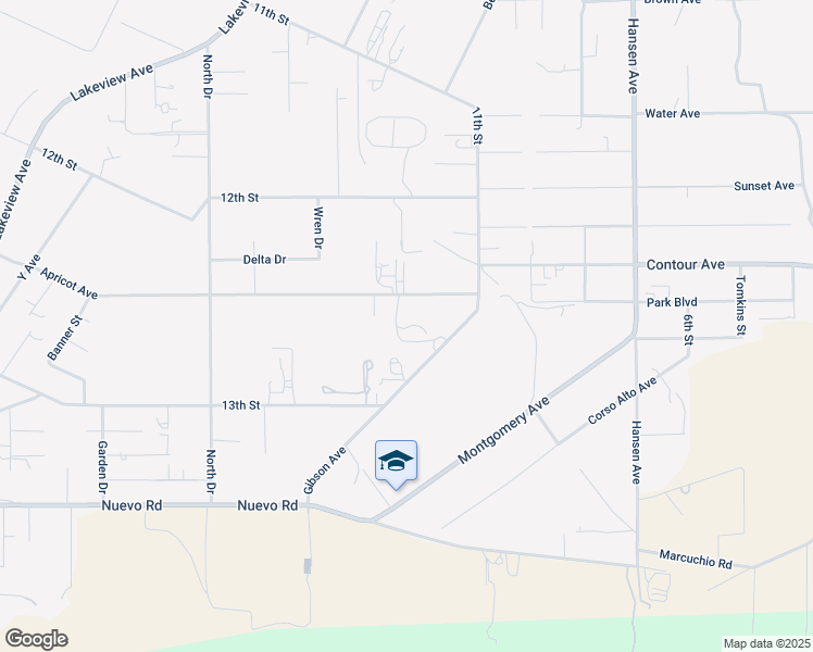 map of restaurants, bars, coffee shops, grocery stores, and more near 30801 Apricot Avenue in Nuevo