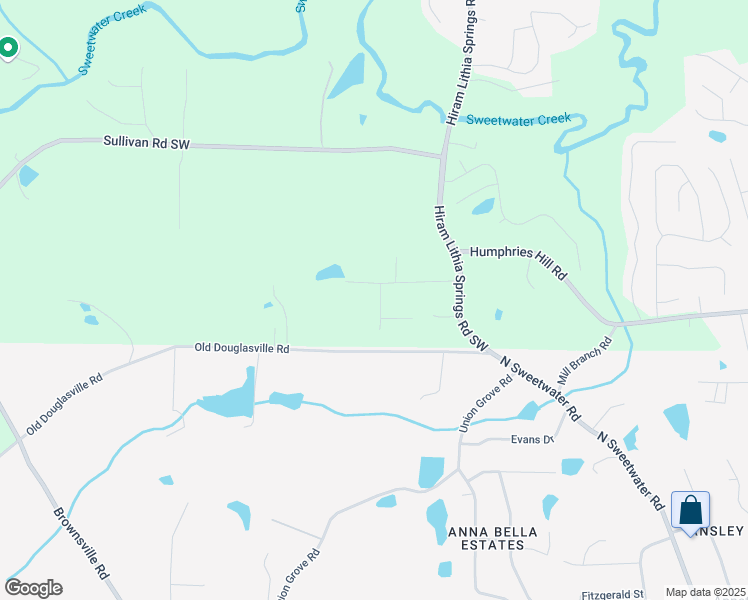 map of restaurants, bars, coffee shops, grocery stores, and more near 6060 Talon Court Southwest in Austell