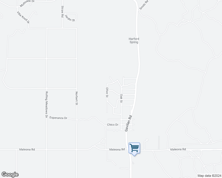 map of restaurants, bars, coffee shops, grocery stores, and more near 17036 Alameda Drive in Perris