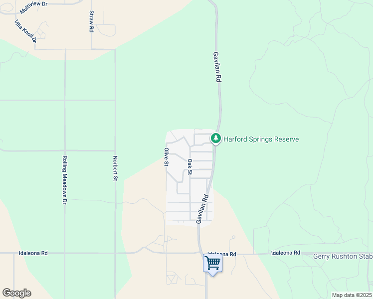 map of restaurants, bars, coffee shops, grocery stores, and more near 21491 Oak Street in Perris