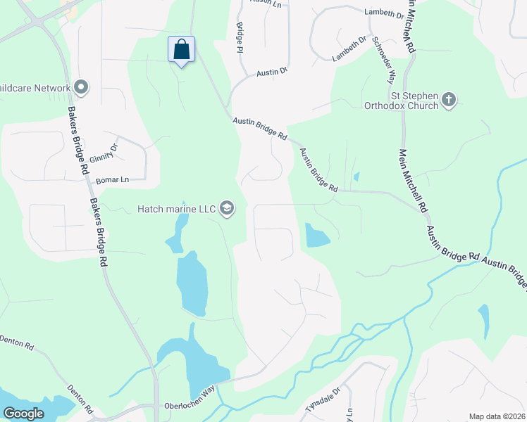 map of restaurants, bars, coffee shops, grocery stores, and more near 285 Oakbridge Drive in Douglasville