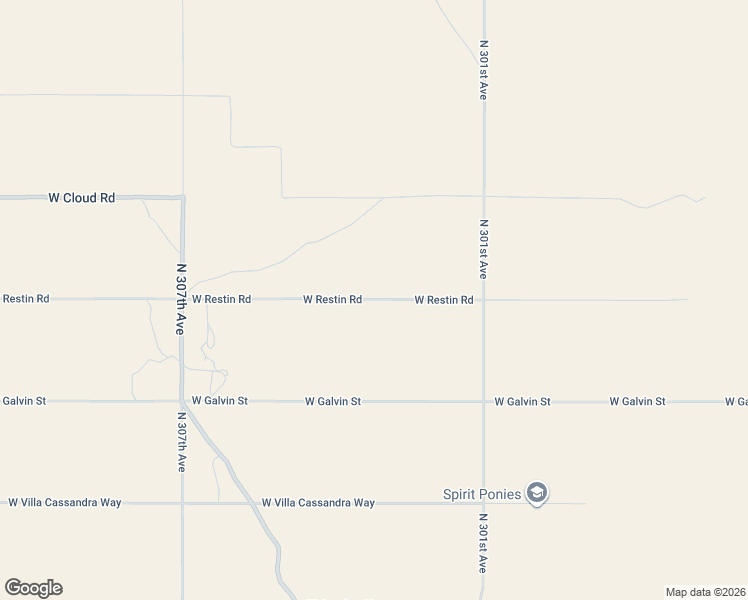 map of restaurants, bars, coffee shops, grocery stores, and more near 30399 West Restin Road in Wittmann