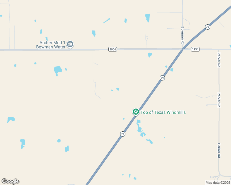 map of restaurants, bars, coffee shops, grocery stores, and more near Texas 79 in Wichita Falls