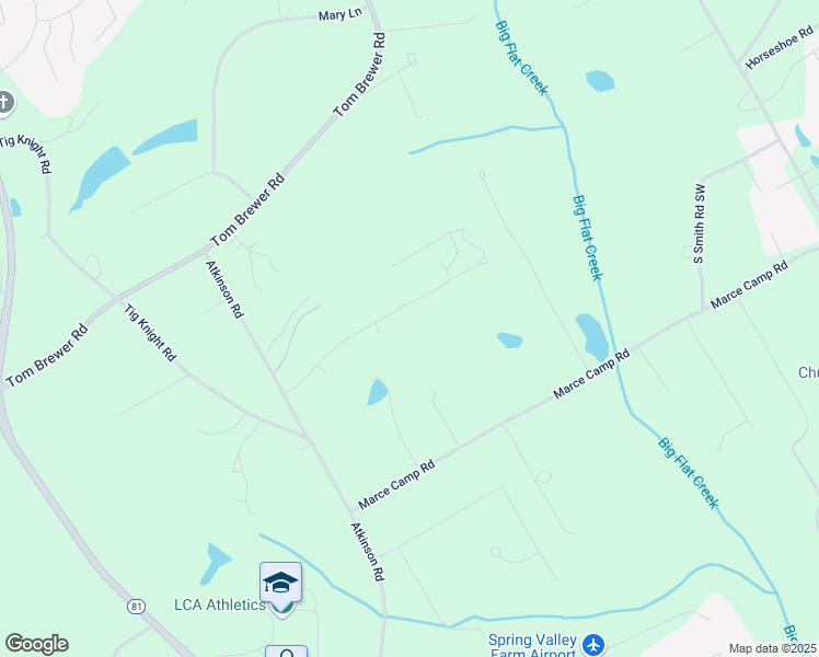 map of restaurants, bars, coffee shops, grocery stores, and more near 3440 Camelot Way in Loganville