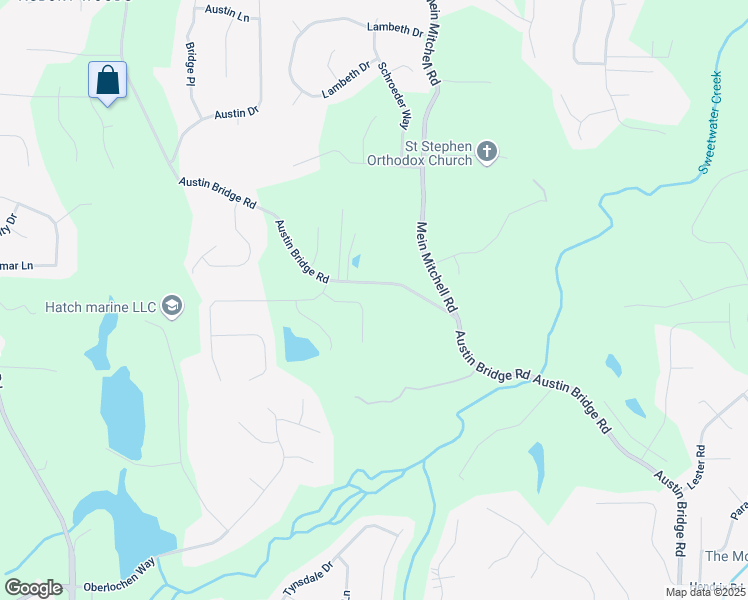 map of restaurants, bars, coffee shops, grocery stores, and more near 105 Oakfield Way in Douglasville