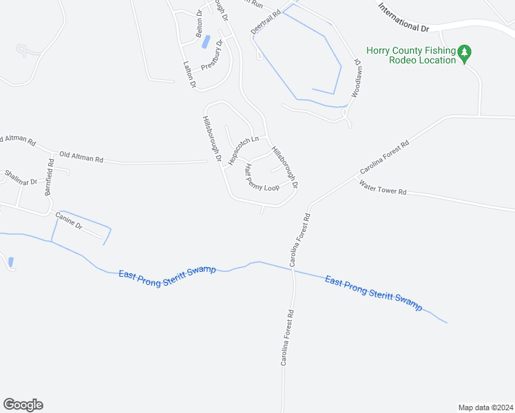 map of restaurants, bars, coffee shops, grocery stores, and more near 1700 Turkey Court in Conway