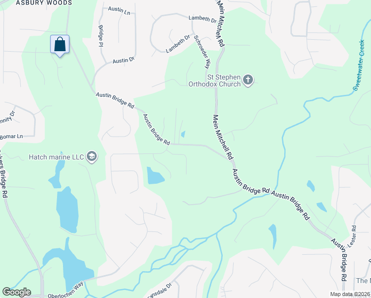 map of restaurants, bars, coffee shops, grocery stores, and more near 89 Oakfield Way in Douglasville