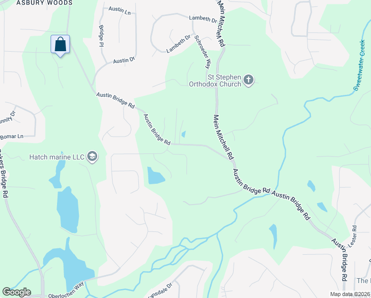 map of restaurants, bars, coffee shops, grocery stores, and more near 89 Oakfield Way in Douglasville