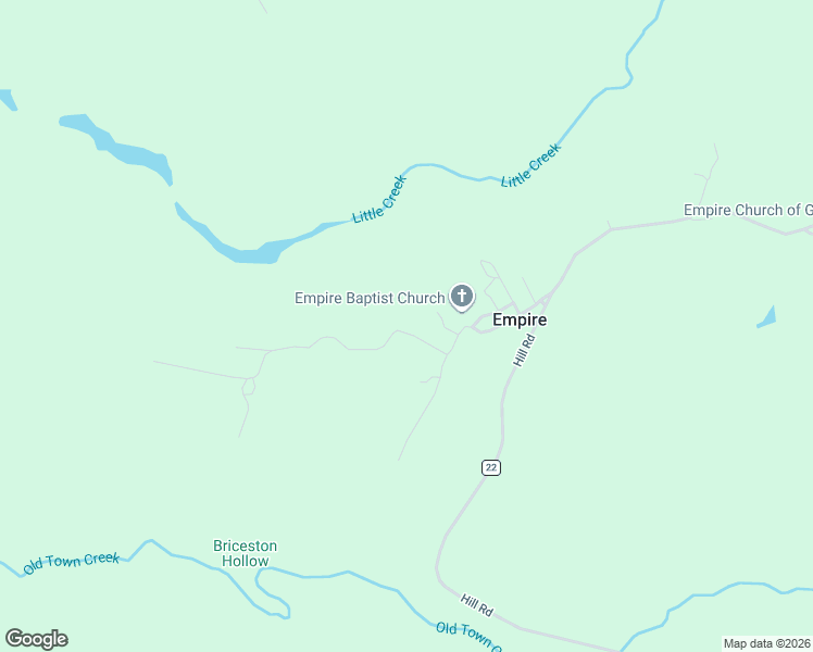map of restaurants, bars, coffee shops, grocery stores, and more near 424 Wingo Road in Empire