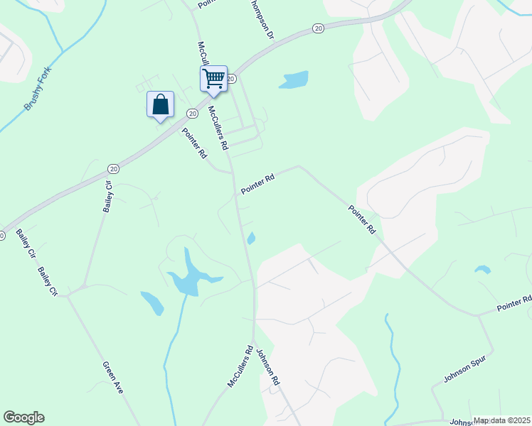 map of restaurants, bars, coffee shops, grocery stores, and more near 3919 McCullers Road in Loganville
