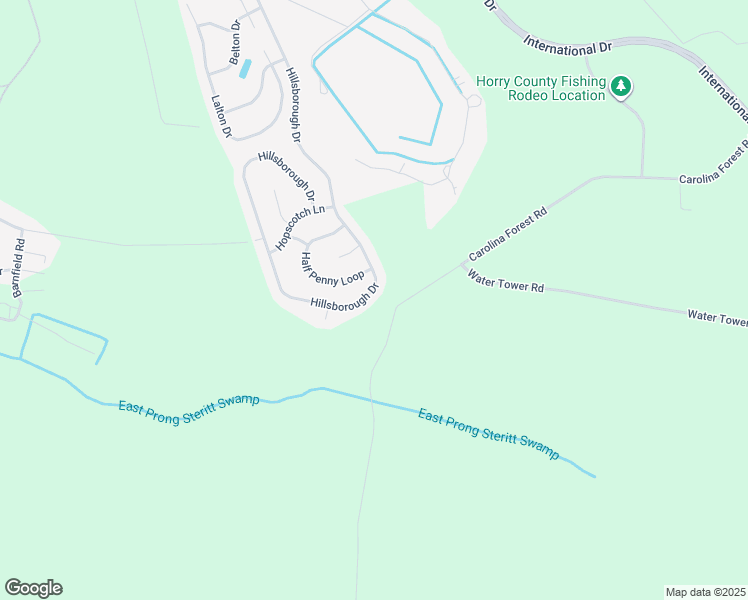 map of restaurants, bars, coffee shops, grocery stores, and more near 346 Hillsborough Drive in Conway